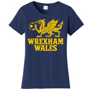 Wrexham Wales Red Dragons Soccer Futbol Women's T-Shirt