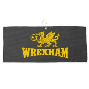 Wrexham Wales Red Dragons Soccer Futbol Large Microfiber Waffle Golf Towel