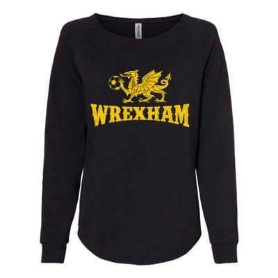 Wrexham Wales Red Dragons Soccer Futbol Womens California Wash Sweatshirt