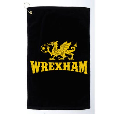 Wrexham Wales Red Dragons Soccer Futbol Platinum Collection Golf Towel