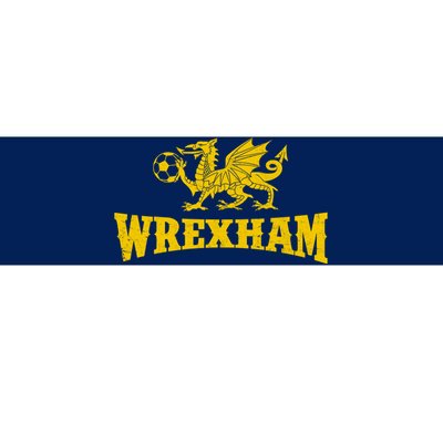 Wrexham Wales Red Dragons Soccer Futbol Bumper Sticker