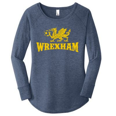 Wrexham Wales Red Dragons Soccer Futbol Women's Perfect Tri Tunic Long Sleeve Shirt