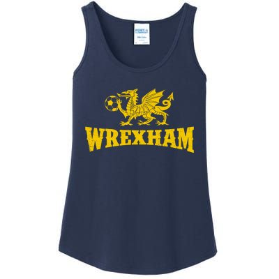 Wrexham Wales Red Dragons Soccer Futbol Ladies Essential Tank