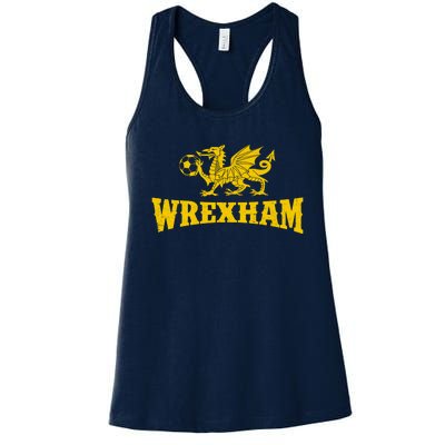 Wrexham Wales Red Dragons Soccer Futbol Women's Racerback Tank