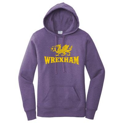 Wrexham Wales Red Dragons Soccer Futbol Women's Pullover Hoodie