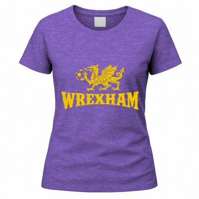 Wrexham Wales Red Dragons Soccer Futbol Women's T-Shirt