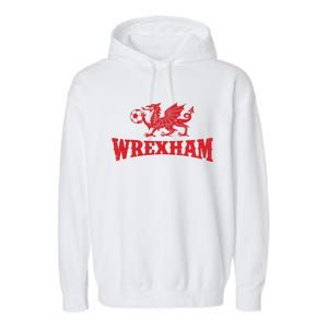 Wrexham Wales Red Dragons Soccer Futbol Garment-Dyed Fleece Hoodie