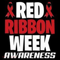 We Wear Red For Red Ribbon Week Awareness Mothers Teachers 16 in Basic Backpack