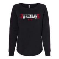 Wrexham Wales Red Dragon Retro Vintage Womens California Wash Sweatshirt