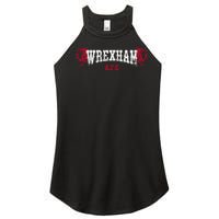 Wrexham Wales Red Dragon Retro Vintage Women's Perfect Tri Rocker Tank