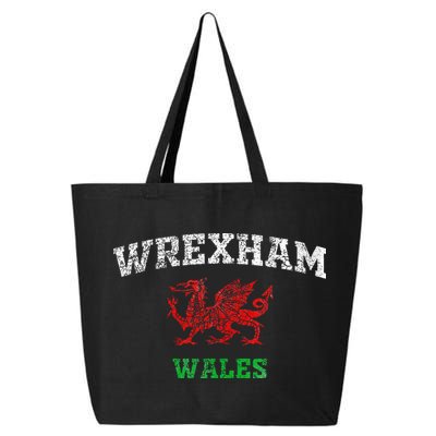 Wrexham Wales Retro Vintage 25L Jumbo Tote