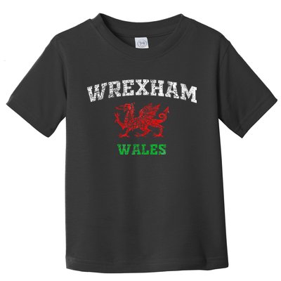 Wrexham Wales Retro Vintage Toddler T-Shirt