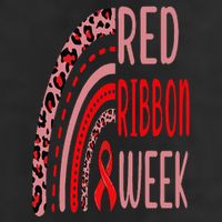 We Wear Red For Red Ribbon Week Awareness rainbow Leopard Cool Comfort Performance Bucket Hat