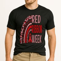 We Wear Red For Red Ribbon Week Awareness rainbow Leopard Cooling Performance Crew T-Shirt