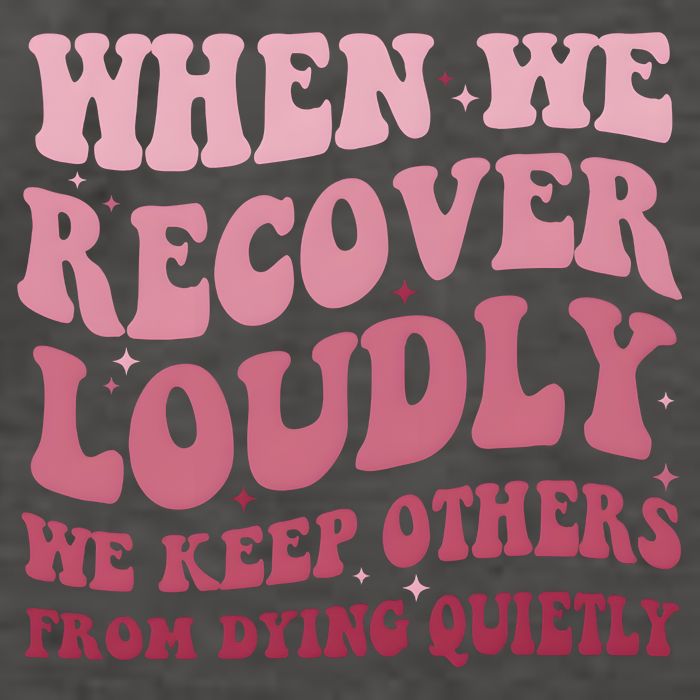 When We Recover Loudly We Keep Other From Dying Quietly Vector Backpack