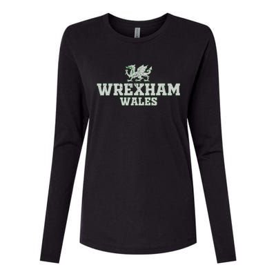 W.R.E.X.H.A.M Wales Retro Vintage Womens Cotton Relaxed Long Sleeve T-Shirt