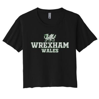 W.R.E.X.H.A.M Wales Retro Vintage Women's Crop Top Tee