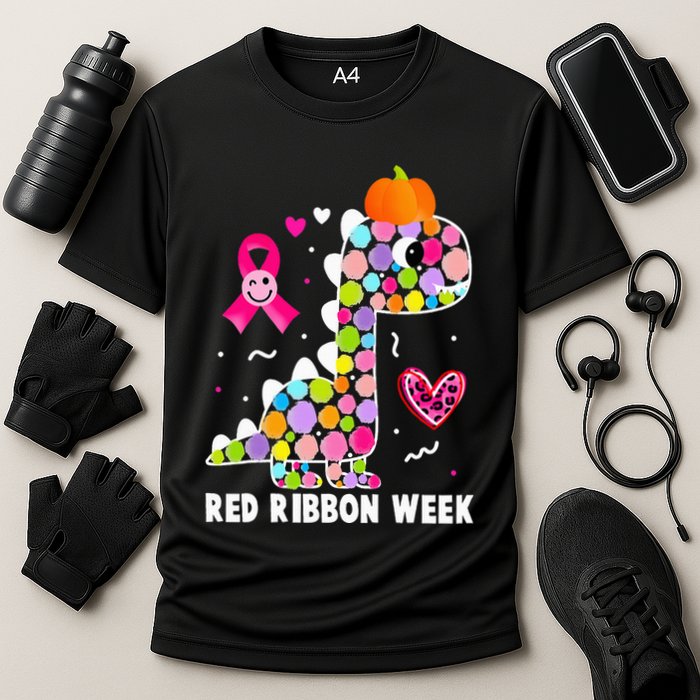 We Wear Red Ribbon Week Awareness Red Ribbon Week Cooling Performance Crew T-Shirt