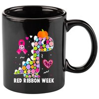 We Wear Red Ribbon Week Awareness Red Ribbon Week 11oz C Handle Ceramic Mug