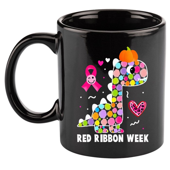 We Wear Red Ribbon Week Awareness Red Ribbon Week 11oz C Handle Ceramic Mug