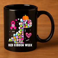 We Wear Red Ribbon Week Awareness Red Ribbon Week 11oz C Handle Ceramic Mug