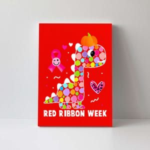 We Wear Red Ribbon Week Awareness Red Ribbon Week Canvas