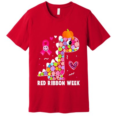 We Wear Red Ribbon Week Awareness Red Ribbon Week Premium T-Shirt