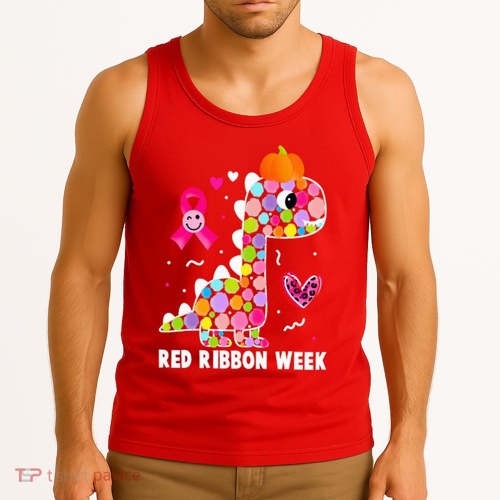 We Wear Red Ribbon Week Awareness Red Ribbon Week Tank Top