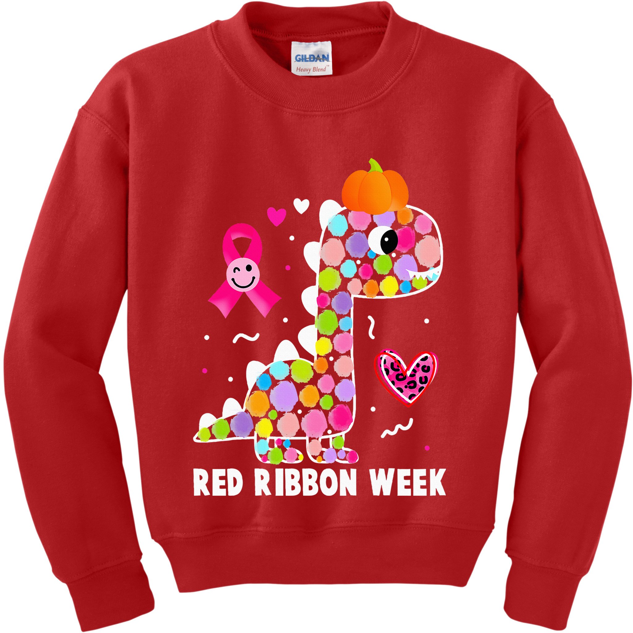 We Wear Red Ribbon Week Awareness Red Ribbon Week Kids Sweatshirt
