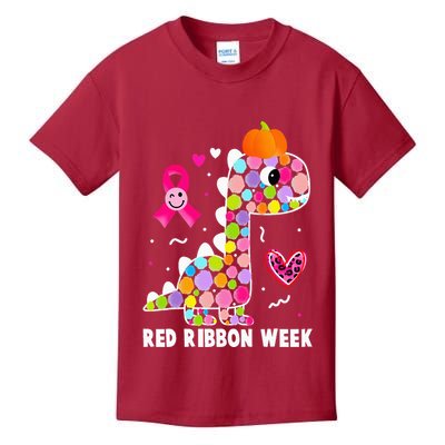 We Wear Red Ribbon Week Awareness Red Ribbon Week Kids T-Shirt