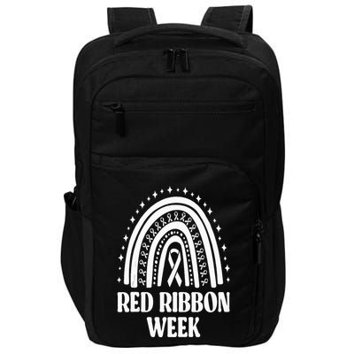 We Wear Red Ribbon Week Drug free red ribbon week Impact Tech Backpack