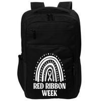 We Wear Red Ribbon Week Drug free red ribbon week Impact Tech Backpack