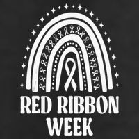 We Wear Red Ribbon Week Drug free red ribbon week 11oz C Handle Ceramic Mug