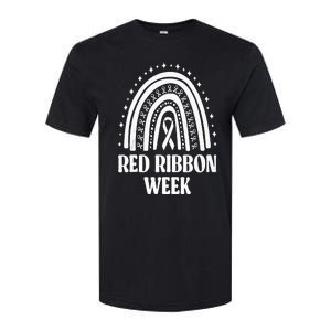 We Wear Red Ribbon Week Drug free red ribbon week Softstyle CVC T-Shirt