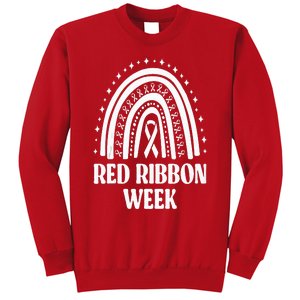 We Wear Red Ribbon Week Drug free red ribbon week Sweatshirt