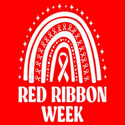 We Wear Red Ribbon Week Drug free red ribbon week T-Shirt