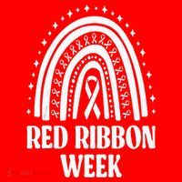 We Wear Red Ribbon Week Drug free red ribbon week Tall T-Shirt