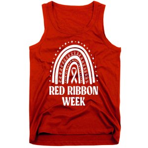 We Wear Red Ribbon Week Drug free red ribbon week Tank Top