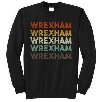 Wrexham Wales Retro 80s Souvenir Sweatshirt