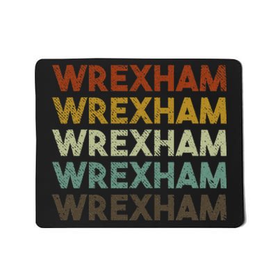 Wrexham Wales Retro 80s Souvenir Mousepad