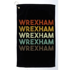 Wrexham Wales Retro 80s Souvenir Platinum Collection Golf Towel