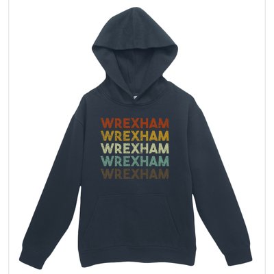 Wrexham Wales Retro 80s Souvenir Urban Pullover Hoodie