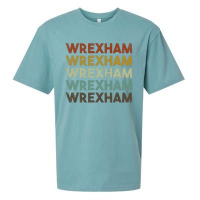 Wrexham Wales Retro 80s Souvenir Sueded Cloud Jersey T-Shirt