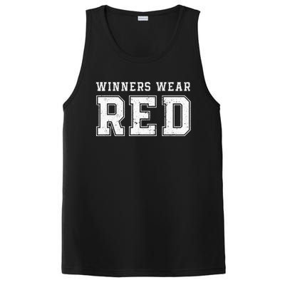 Winners Wear Red Team Spirit Game Competition PosiCharge Competitor Tank