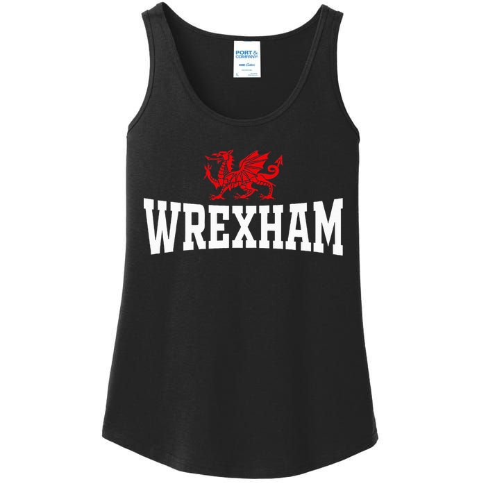 Wrexham Wales Red Dragon Souvenir Ladies Essential Tank