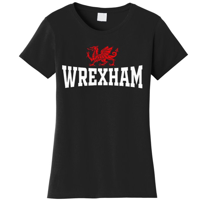 Wrexham Wales Red Dragon Souvenir Women's T-Shirt