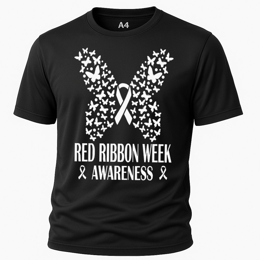 We Wear Red Ribbon Week Drug free Red Ribbon Week Awareness Cooling Performance Crew T-Shirt