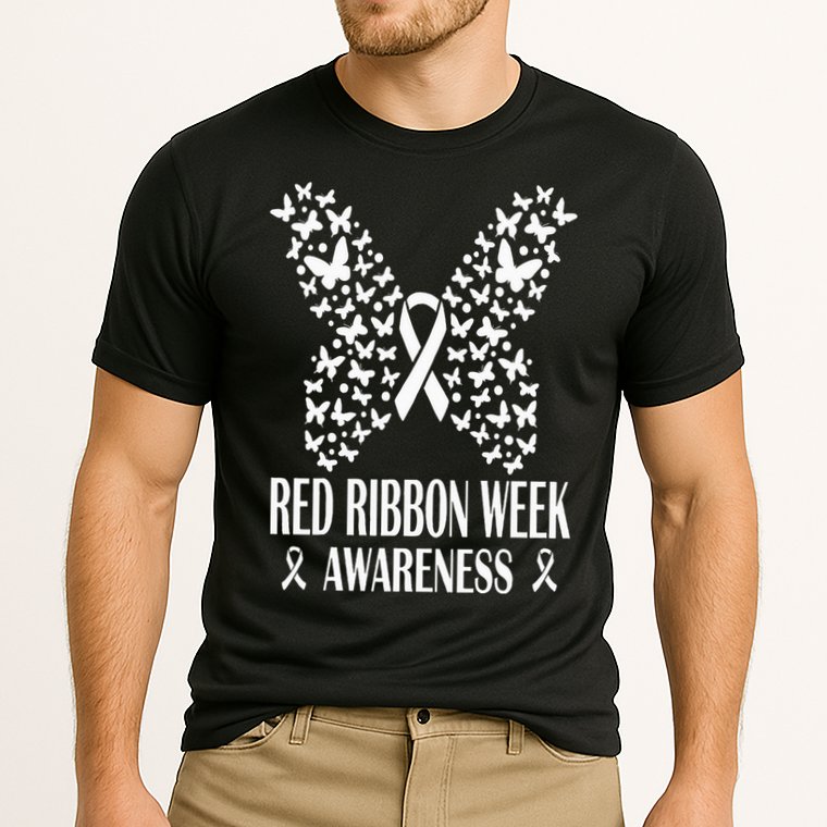 We Wear Red Ribbon Week Drug free Red Ribbon Week Awareness Cooling Performance Crew T-Shirt