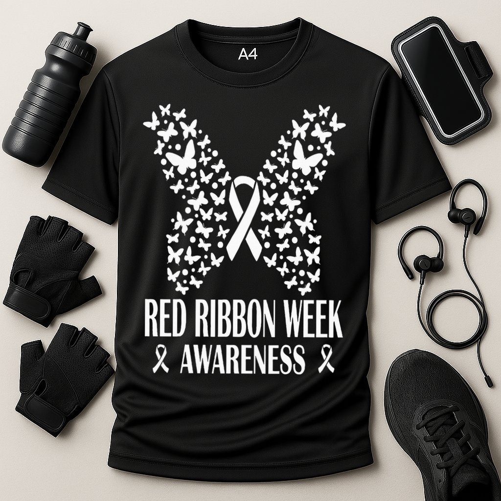 We Wear Red Ribbon Week Drug free Red Ribbon Week Awareness Cooling Performance Crew T-Shirt