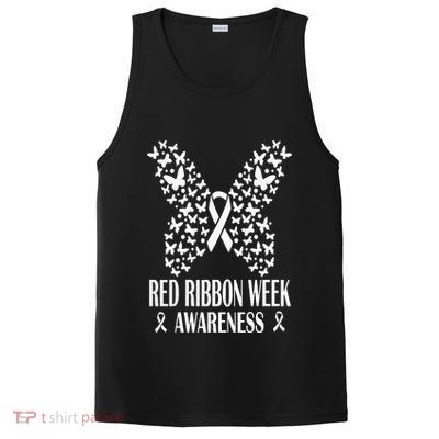 We Wear Red Ribbon Week Drug free Red Ribbon Week Awareness PosiCharge Competitor Tank